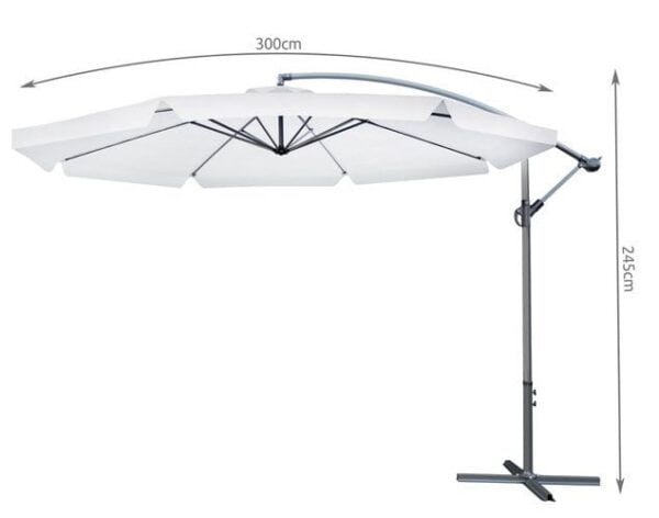 Градински чадър за слънце със стойка – 3 или 3,5 м - Potrebno