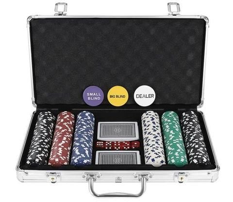 Покер комплект - 2 тестета, 300 чипа, метално куфарче - Potrebno