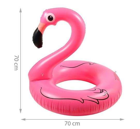 Надуваем пояс Розово фламинго 70 см - Potrebno