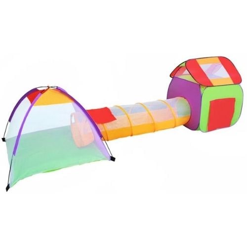 Детска палатка - къща с тунел и 200 топки
