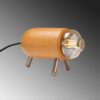 Настолна лампа Sheen 521SHN2216, Дървено тяло, 10х15см, IP20, E27, Кафяв/златист - Potrebno