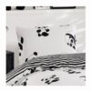 Спален комплект EnLora Home 162ELR9374, 2 части, 65% памук 35% полиестер, , Плик 140х200, 1 Калъфка 50х70 см, Бял/черен - Potrebno