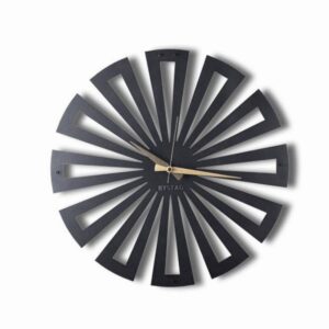 Стенен часовник Bystag 805BSG1118, 50х50 см, Метал, Черен - Potrebno