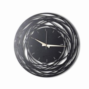 Стенен часовник Bystag 805BSG1111, 50х50 см, Метал, Черен - Potrebno
