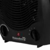 Вентилаторна печка Hausberg HB-8501NG, 2000W, 2 степени, Темостат, LED индикатор, Черен - Potrebno