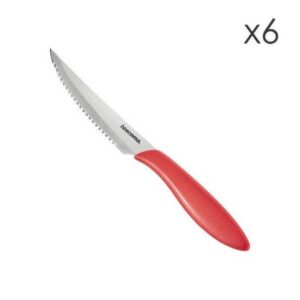 Комплект ножове за стек Tescoma Presto 12cm, 6 броя, червен - Potrebno