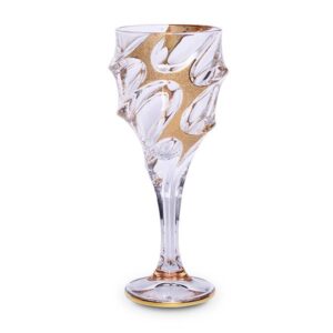 Чаша за вино Bohemia 1845 Calypso Golden Ice 270ml, 6 броя - Potrebno