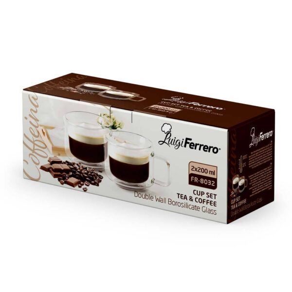 Чаша за чай и кафе Luigi Ferrero Coffeina FR-8032 200ml, 2 броя - Potrebno