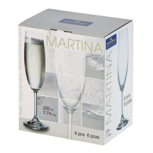 Чаша за шампанско Bohemia Royal Martina 220ml, 6 броя - Potrebno