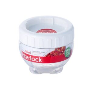 Буркан Lock & Lock Interlock INL201W 150ml, бял - Potrebno