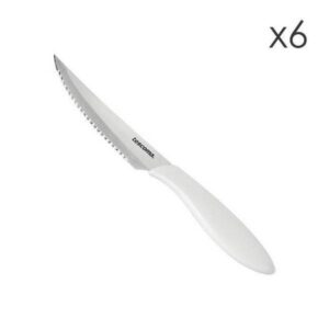 Комплект ножове за стек Tescoma Presto 12cm, 6 броя, бял - Potrebno