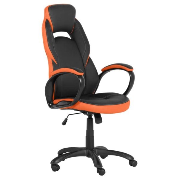 Геймърски стол Carmen 7511 - черно-оранжев - Potrebno