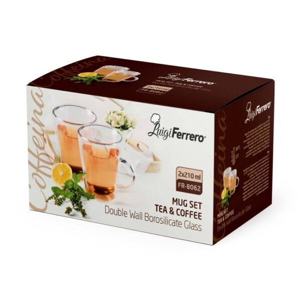 Чаша за чай и кафе Luigi Ferrero Coffeina FR-8062 210ml, 2 броя - Potrebno