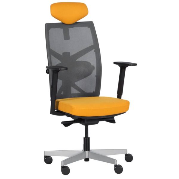 Ергономичен стол FREDO - медено жълт - Potrebno