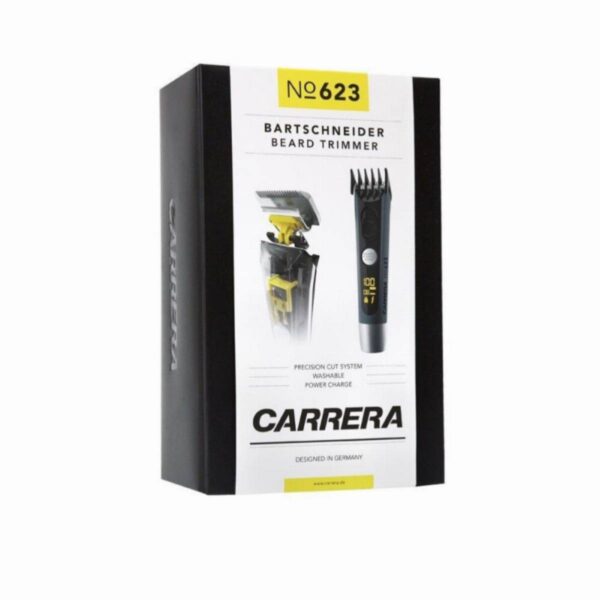 Тример за брада Carrera No.623 Professional, Титаниево покритие, Li-on батерия 700 mAh, С или без кабел, Графитен - Potrebno