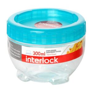 Буркан Lock & Lock Interlock INL306B 300ml, петролено зелен - Potrebno