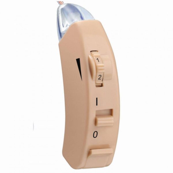 Слухов апарат Beurer HA 50, 128 dB, Зад ухото, Включени батерии, Бежов - Potrebno