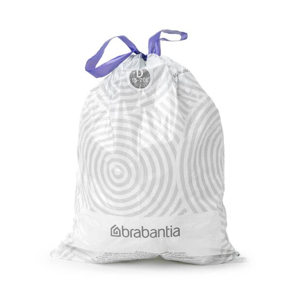 Торба за кош Brabantia PerfectFit Sort&Go/Built-In размер D, 15-20L, 40 броя, пакет - Potrebno