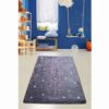 Килим за детска стая Chilai Home 876CHL1248, 100% Кадифена тъкан, 100х160 см, Антибактериален, Сив - Potrebno