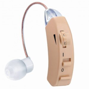 Слухов апарат Beurer HA 50, 128 dB, Зад ухото, Включени батерии, Бежов - Potrebno