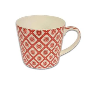 Чаша за чай и мляко Jameson + Taylor Red Pattern 450ml, Jumbo - Potrebno