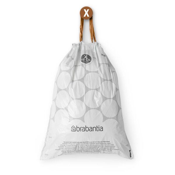 Торба за кош Brabantia PerfectFit NewIcon/Bo размер X, 10-12L, 10 броя, ролка - Potrebno