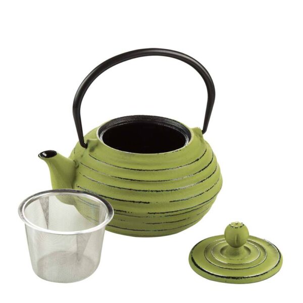 Чайник чугунен с цедка Luigi Ferrero FR-8370G 700ml, зелен - Potrebno