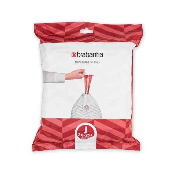 Торба за кош Brabantia PerfectFit Sort&Go/Bo размер J, 20-25L, 40 броя, пакет - Potrebno