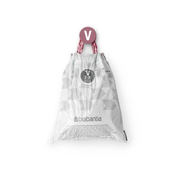 Торба за кош Brabantia PerfectFit NewIcon размер V, 3L, 40 броя, пакет - Potrebno