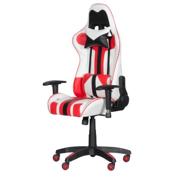 Геймърски стол Carmen 6192 - червен-бял - Potrebno