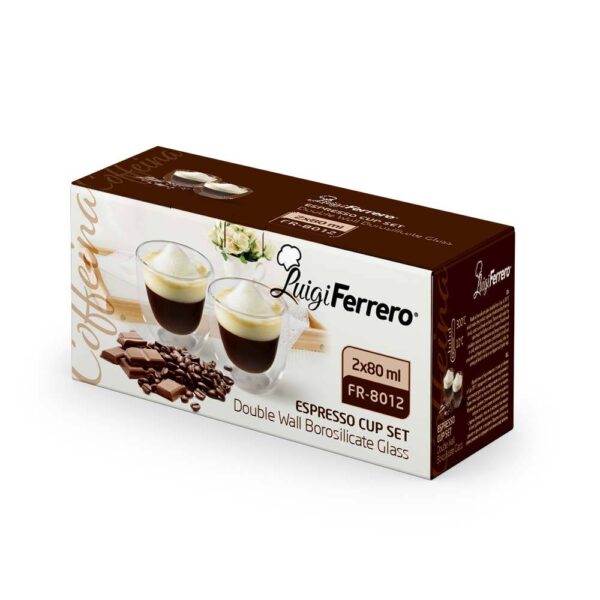 Чаша за еспресо Luigi Ferrero Coffeina FR-8012 80ml, 2 броя - Potrebno
