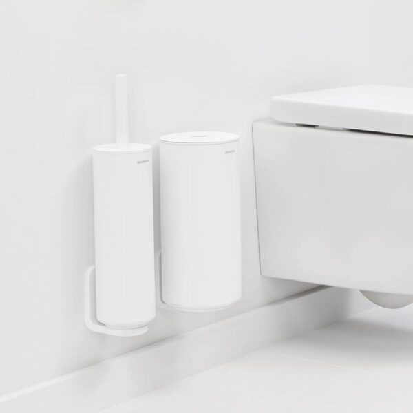 Комплект аксесоари за тоалетна Brabantia MindSet Mineral Fresh White 3 части - Potrebno