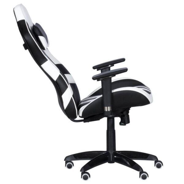 Геймърски стол SPRINTER - черен-бял - Potrebno
