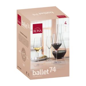 Чаша за вино Rona Ballet 7457 740ml, 4 броя - Potrebno