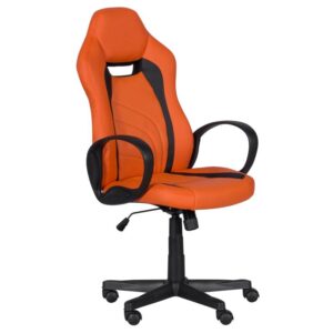 Геймърски стол Carmen 7525 R - оранжево - черен - Potrebno