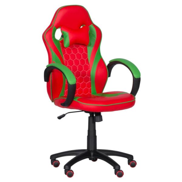 Геймърски стол Carmen 6304 - червено-зелен - Potrebno
