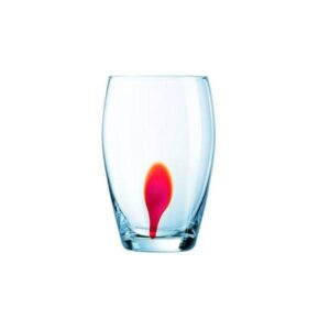 Чаша за вода Luminarc Drip Red 350ml, 4 броя - Potrebno