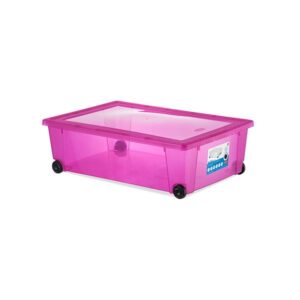 Универсална кутия Stefanplast Rollbox с колелца, розова - Potrebno