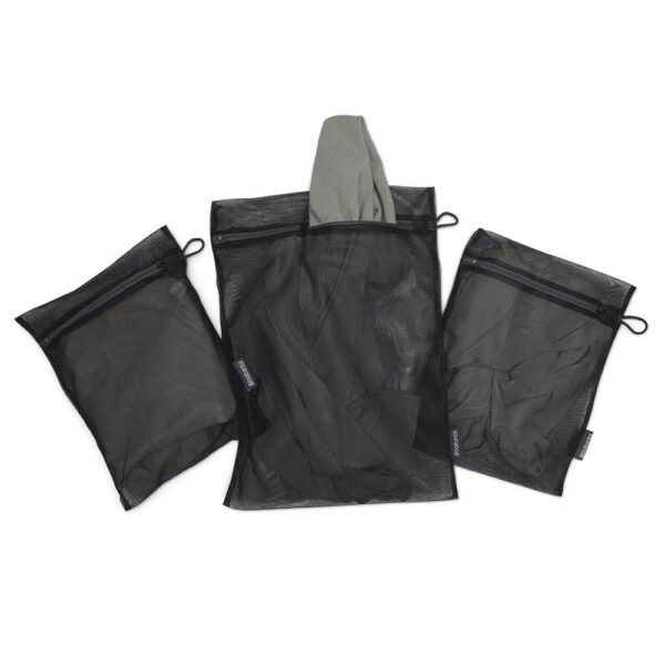 Комплект торби за деликатно пране Brabantia Black, 3 броя в два размера - Potrebno