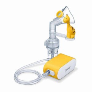 Детски инхалатор Beurer IH 58, Технология за сгъстен въздух, 0.25 ml/min, Бял/Жълт - Potrebno