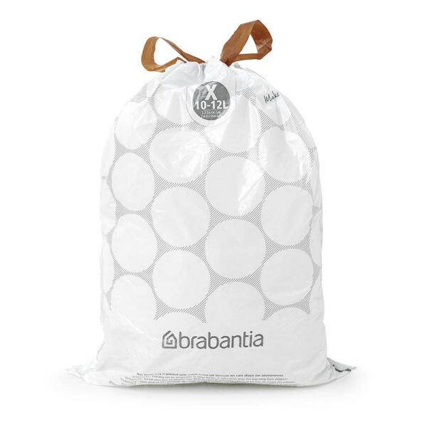 Торба за кош Brabantia PerfectFit NewIcon/Bo размер X, 10-12L, 10 броя, ролка - Potrebno