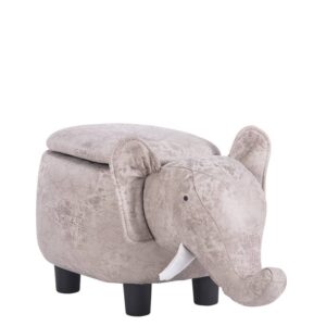 Детска табуретка с ракла - сив слон - Potrebno