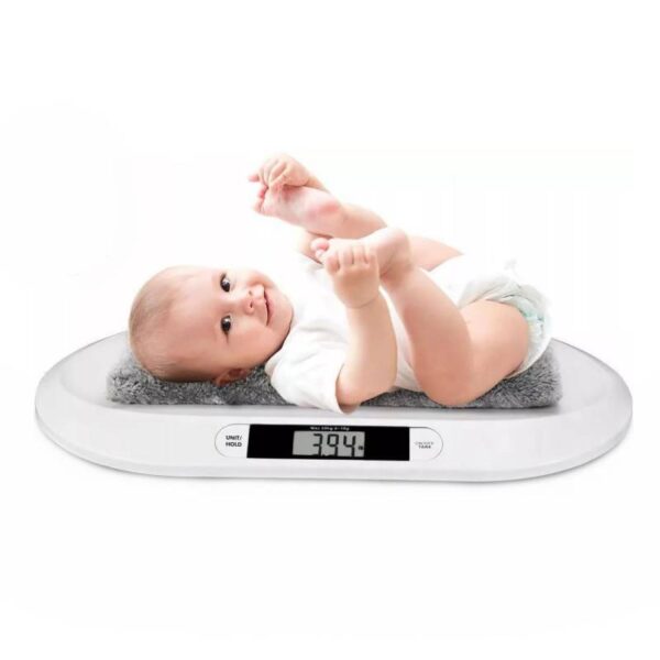 Бебешка везна Esperanza Bebe EBS019, до 20 кг, LCD екран, Функция HOLD, Бял - Potrebno