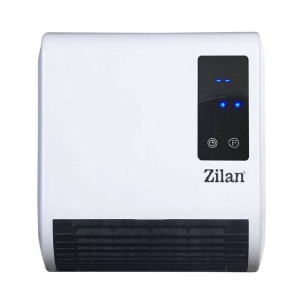 Печка за стена Zilan ZLN-2083, 2000W, 10-49C, Дистанционно, LED, Таймер, IP21, Бял - Potrebno