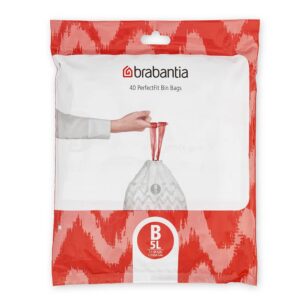 Торба за кош Brabantia PerfectFit Slide/Paper Bin размер B, 5L, 40 броя, пакет - Potrebno
