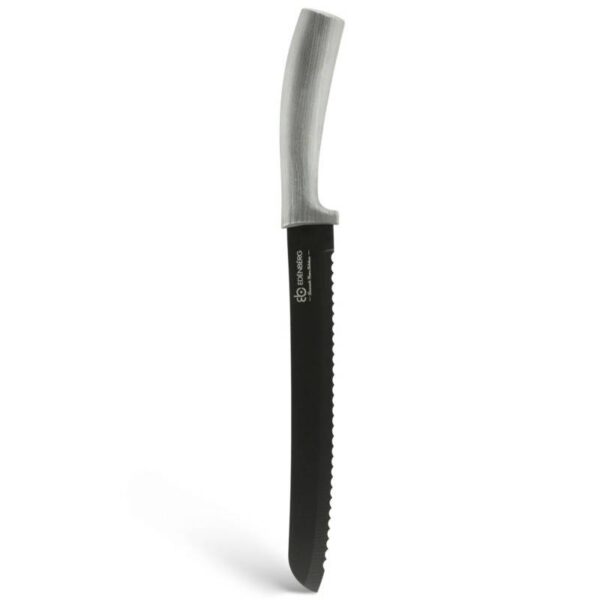 Комплект ножове с магнитна стойка Edenberg EB-957, 6 ч, Мраморно покритие, Сив - Potrebno