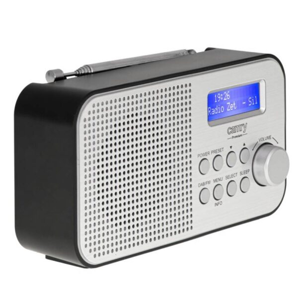 Радио цифрово Camry CR 1179, 2000 mAh, DAB/DAB/FM, Аларма, Жак за слушалки, Сребрист - Potrebno