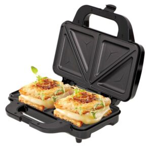 Тостер за сандвичи XL Adler AD 3043, 1300 W, 28.5x15 см, Термостат, Инокс/черен - Potrebno