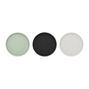 Буркани комплект Brabantia Stackable 0.3L+0.6L+1.1L, Light Grey/Dark Grey/Jade Green, 3 броя - Potrebno