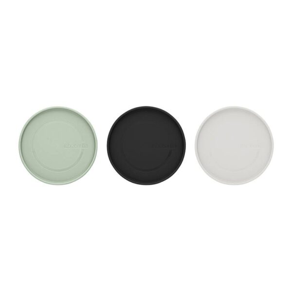 Буркани комплект Brabantia Stackable 0.3L+0.6L+1.1L, Light Grey/Dark Grey/Jade Green, 3 броя - Potrebno